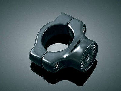 Kuryakyn 3116 Gloss Black Side Mount License Plate Clamp Harley Softail 86-15