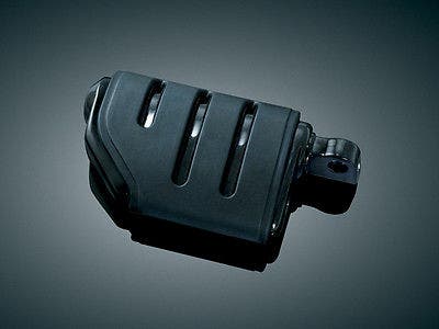 Kuryakyn 7562 Gloss Black Trident Dually ISO-Pegs with Male Mount Adapters