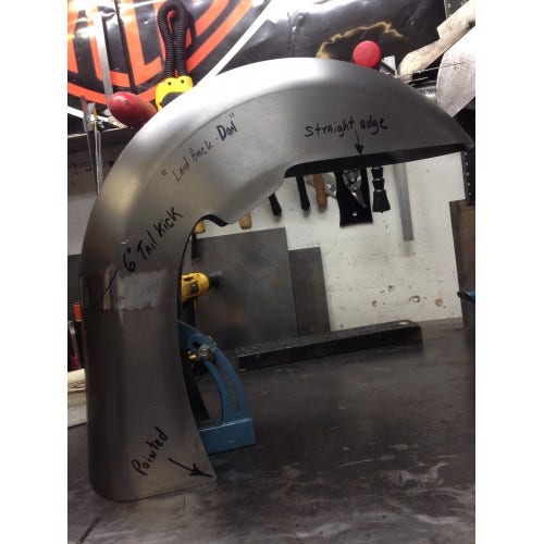 Native Custom Baggers 180/200 mm Wide Pitbull Pro Front Tire & Tree Kit for 84-13 FLH/T