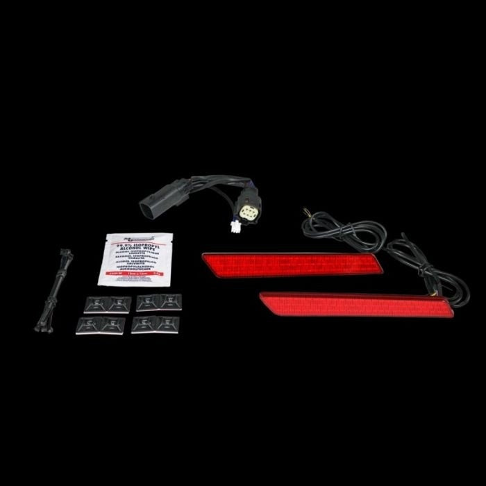 Custom Dynamics Red Lens LED Saddlebag Latch Lightz Harley Touring 14-Up