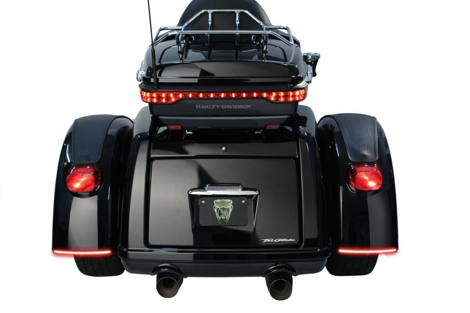 Ciro 40141 Fender Blade Light Smoke Lens LED Run Turn Brake Harley Trike 09-Up