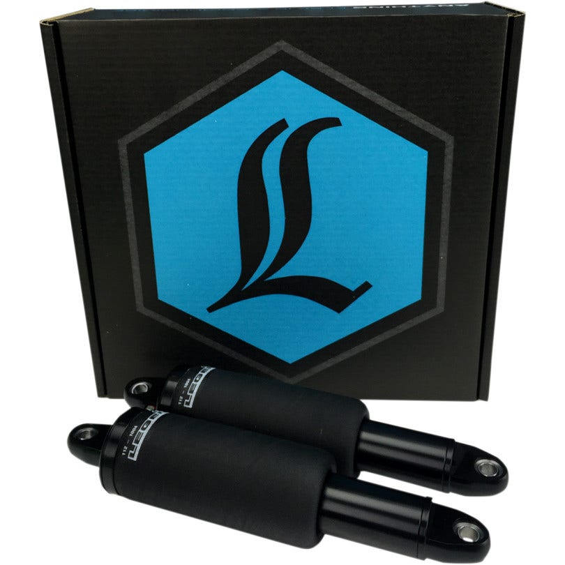 Legend Suspension Black Air Ride Rear 12" 13" AERO Shock Kit Harley FLH/T 99-Up