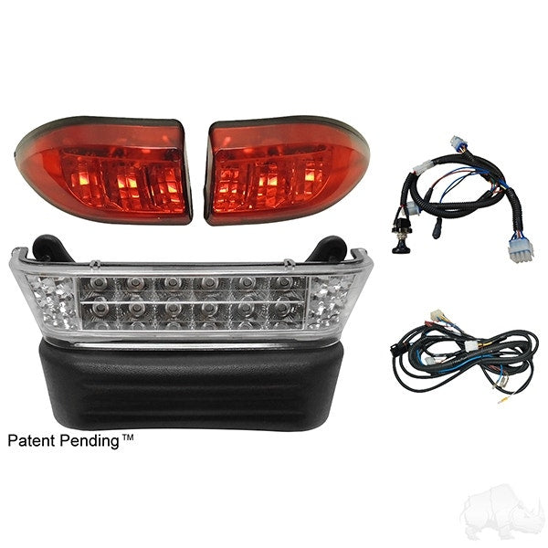 Red Hawk LGT-306LB LED Light Bar & Taillight Kit Club Car Precedent Golf Cart Electric