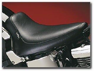 Le Pera LGN-850 Smooth Black Silhouette Solo Driver w/ Gel Seat 84-99 Softail