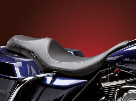 Le Pera Black Smooth Vinyl Villain 2-Up Seat for Harley Electra  Road Glide 02-07 | LH-817