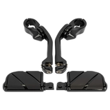 Hogworkz Angled Adjustable Highway Foot Pegs & Clamps for Harley