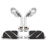 Hogworkz Angled Adjustable Highway Foot Pegs & Clamps for Harley