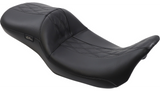 Le Pera LK-957 2 Up Black Maverick Seat 1 Piece Touring Harley FLH 08-23