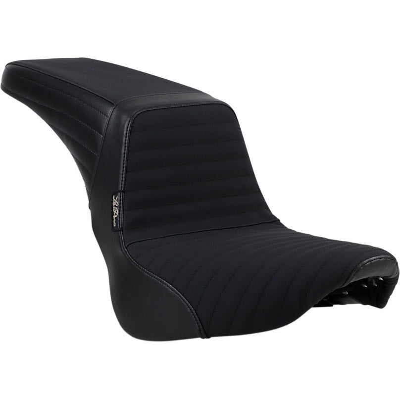 Le Pera LY-590 Black Kickflip 2-UP Seat 18-23 Harley Softail
