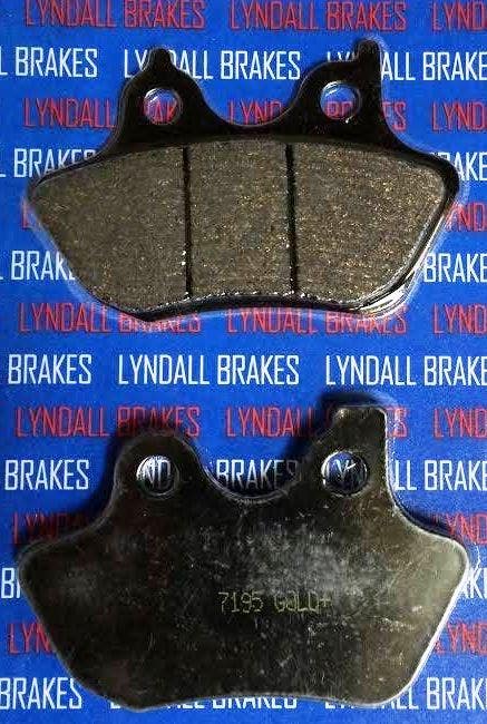 Lyndall Racing Xtreme Low Dust Series Front Rear Brake Pads Harley Models 00-07 | 7195 Repl OEM 44082-00 A C