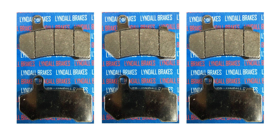 Lyndall Racing Xtreme Low Dust Front Rear Brake Pads Pair Harley Touring V-Rod
