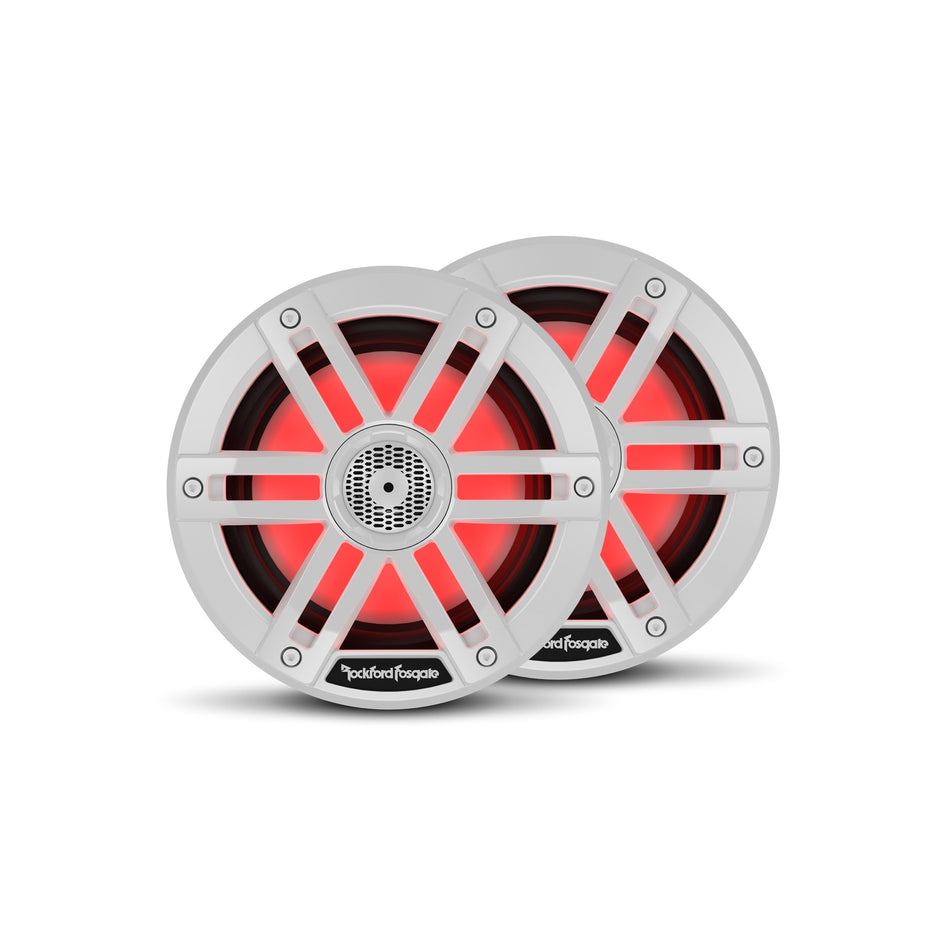 Rockford Fosgate M1-6 White 6 Color Optix Marine 2-Way System 75W 4 Ohm
