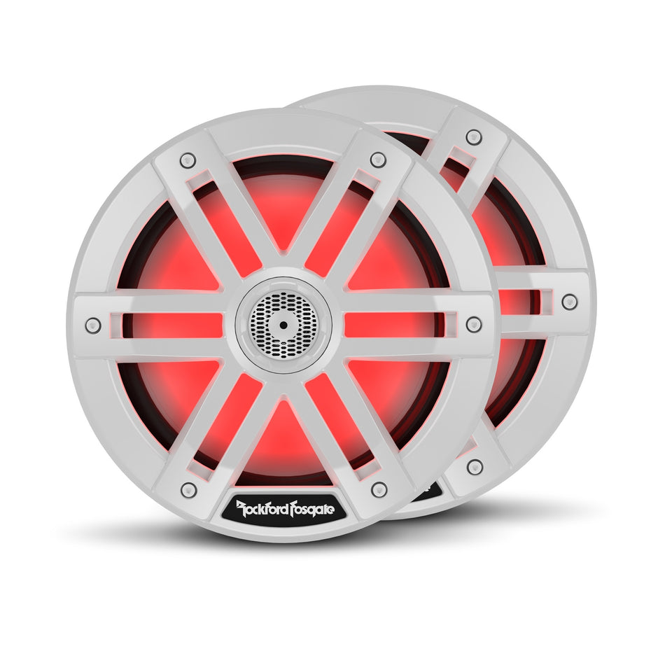 Rockford Fosgate M1-8 White 8 Color Optix Marine 2-Way System 150W 4 Ohm