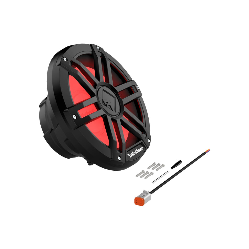 Rockford Fosgate M1D2-10B Black 10" DVC 2? Color Optix Marine Subwoofer 300W