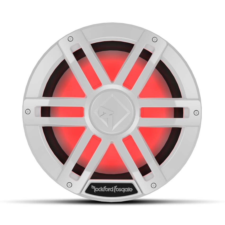 Rockford Fosgate M1D2-12 White 12" DVC 2? Color Optix Marine Subwoofer 300W