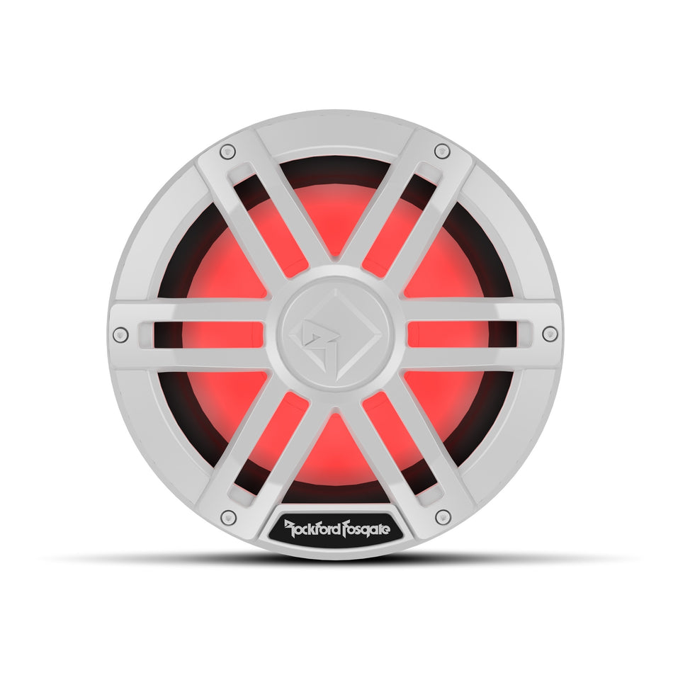 Rockford Fosgate M1D4-10 White 10" DVC 4? Color Optix Marine Subwoofer 300W
