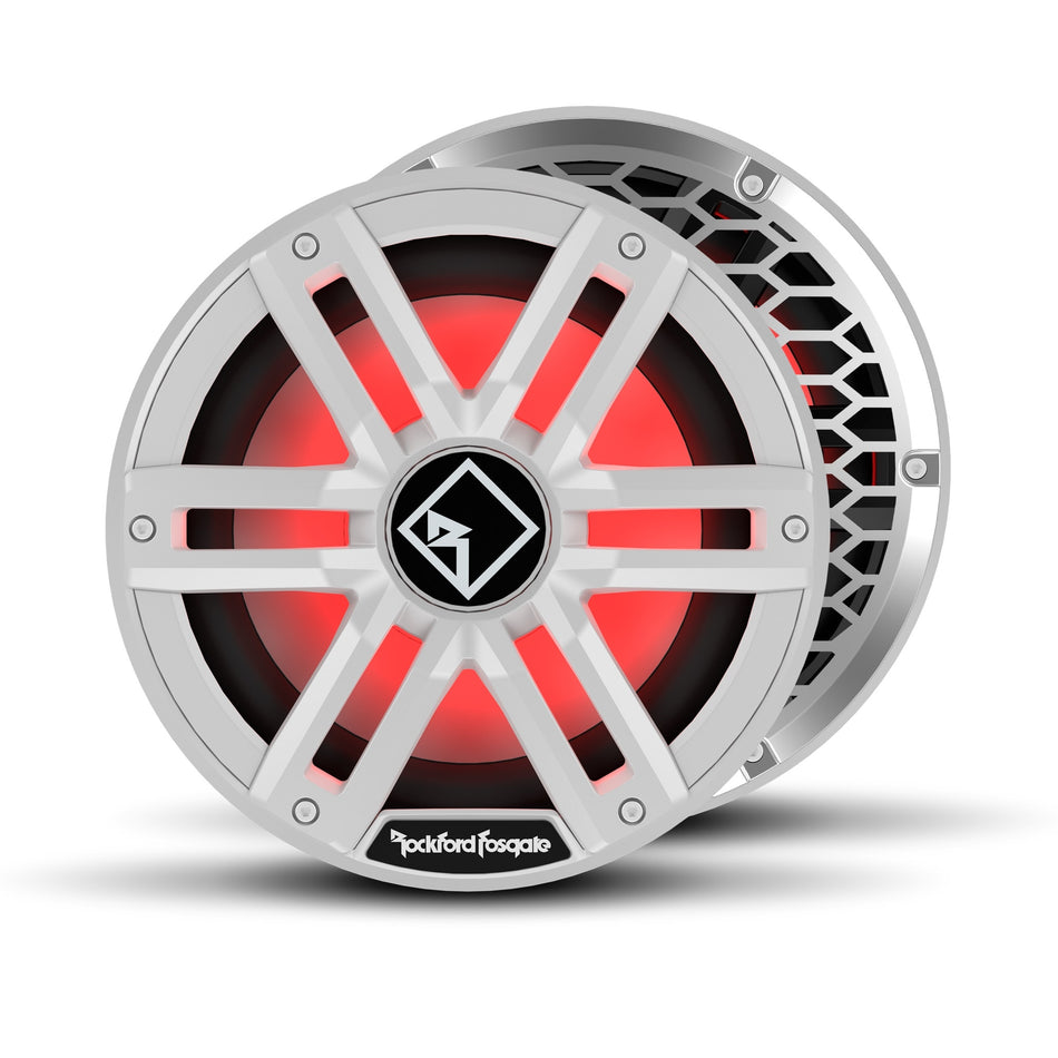 Rockford Fosgate M2D2-10I White 10" DVC 2? Color Infinite Baffle Marine Subwoofer