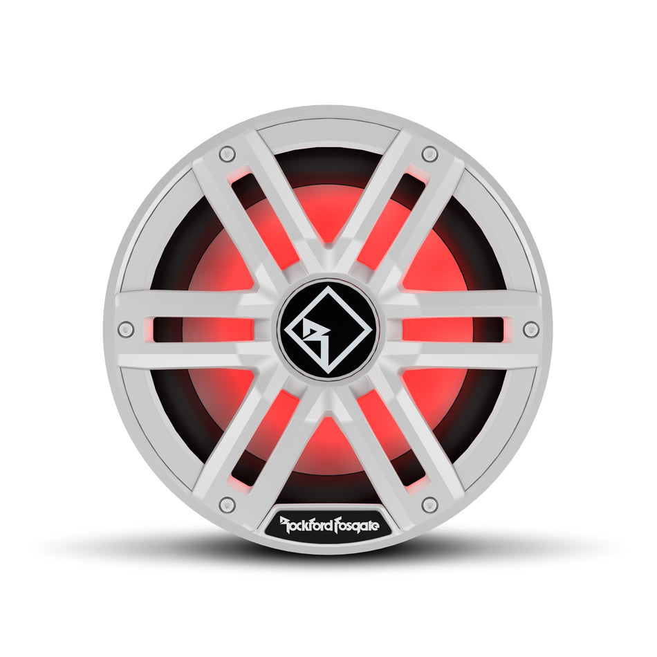 Rockford Fosgate M2D2-10I White 10" DVC 2? Color Infinite Baffle Marine Subwoofer