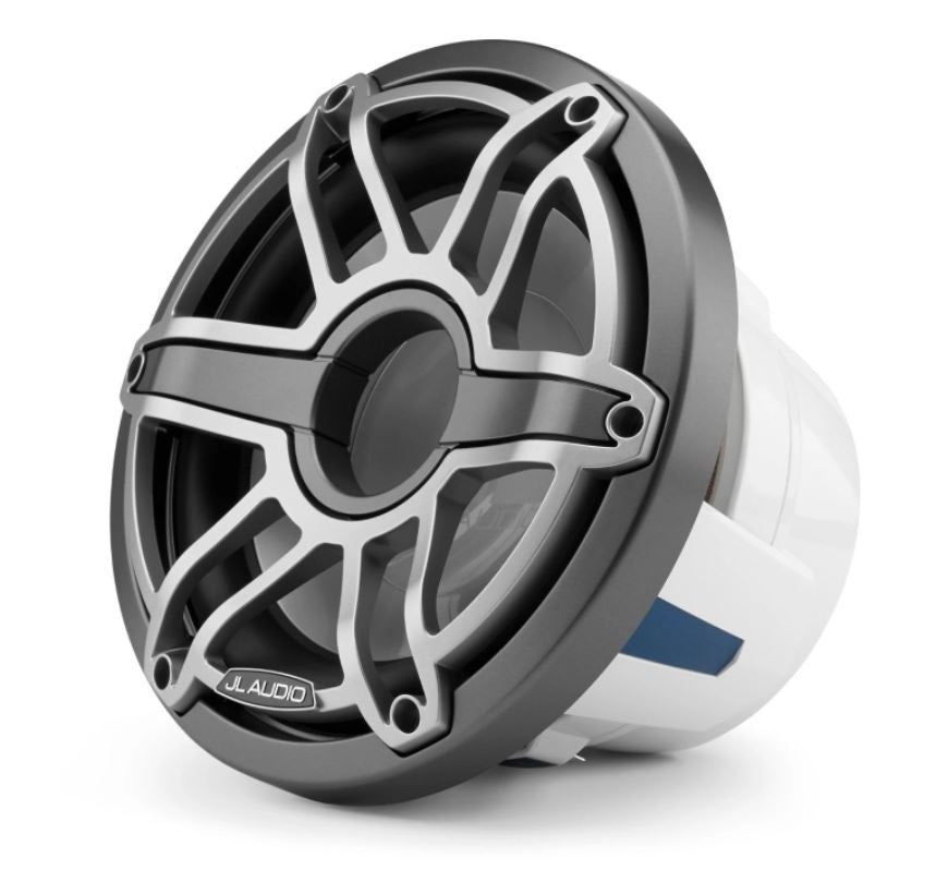 JL Audio 10-Inch Marine Subwoofer Driver Metallic Gray Trim Sport Grille, 4?