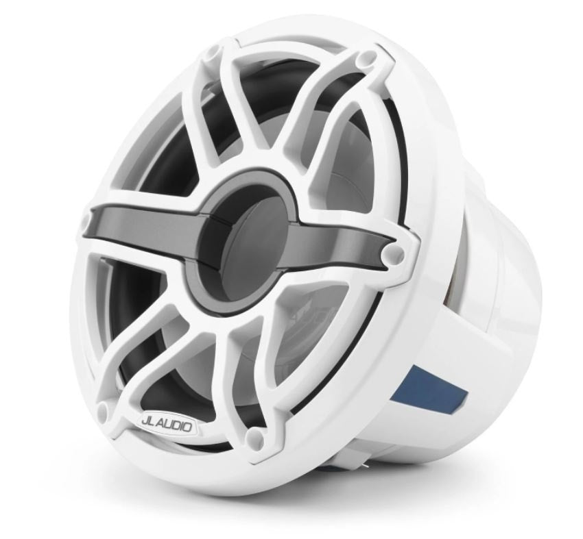 JL Audio 10-Inch Marine Subwoofer Driver Gloss White Sport Grille, 4?