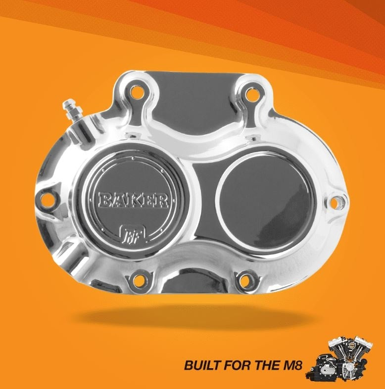 Baker Drivetrain M8-10601-A Chrome Hydraulic Side Cover 17-19 Harley Milwaukee-8