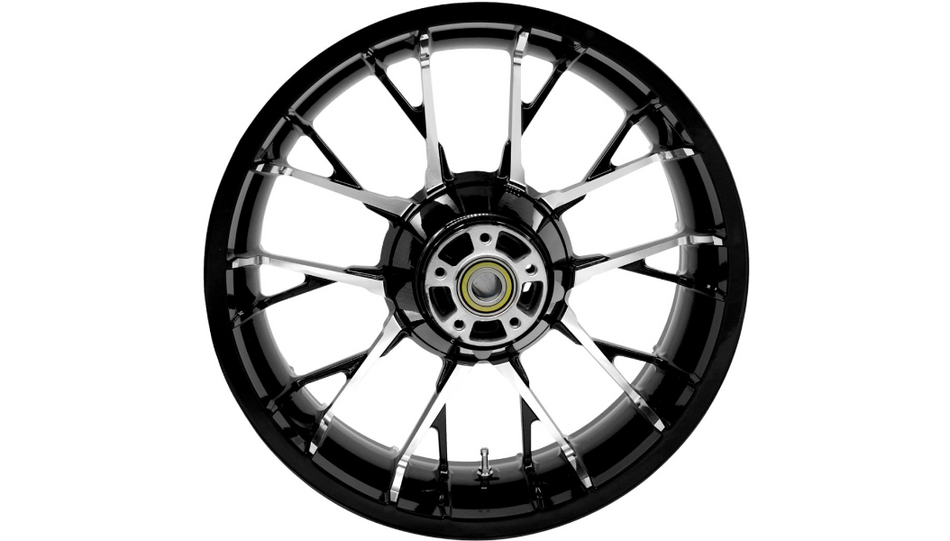Coastal Moto Black Cut Marlin 3D Rear 18x5.5 Wheel ABS Harley FLH Touring 09-22