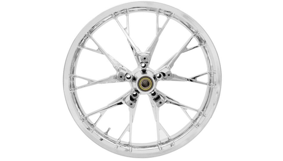 Coastal Moto Chrome Marlin Front Dual Disc 21x3.5 Wheel Non ABS Harley FLH 08-22