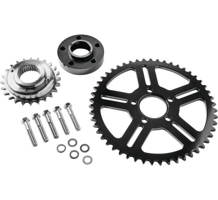 Performance Machine Black Chain Conversion Kit Harley Milwaukee 8 Softail 18-20