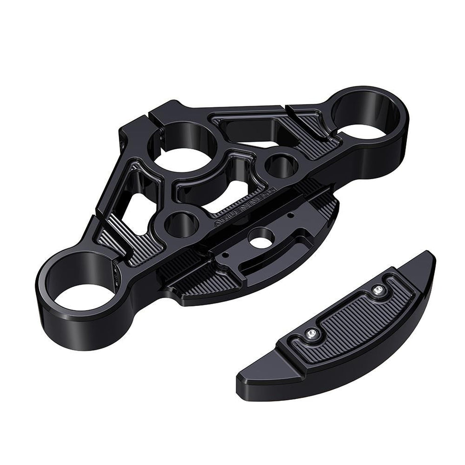 Arlen Ness 130-000 Black Method Top Triple Tree Harley Road Glide 15-Up