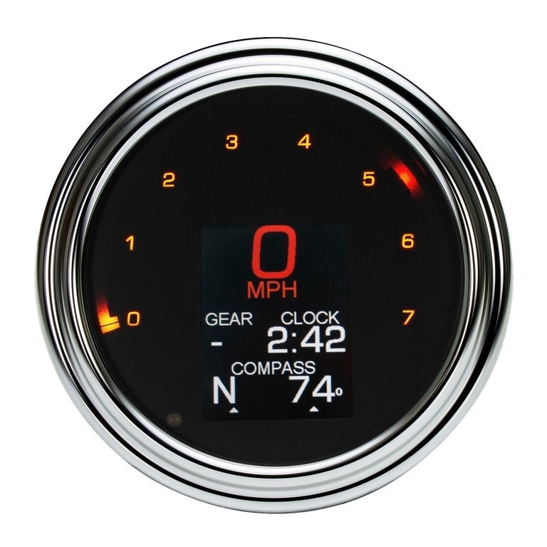 Dakota Digital MLX-2011 Chrome LED 2000 Series FatBob Gauge Speedo Tach Can Bus