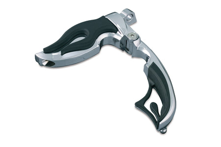 Kuryakyn 4411 Chrome Flamin' Switchblade Pegs w/ Male Mount Adapters Harley