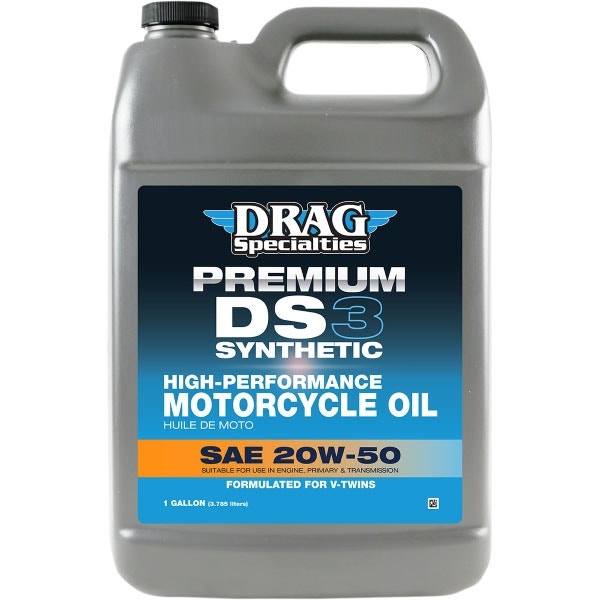 Drag 1 US Gallon DS3 Premium Full Synthetic 20W-50 Motorcycle Oil for V-Twin