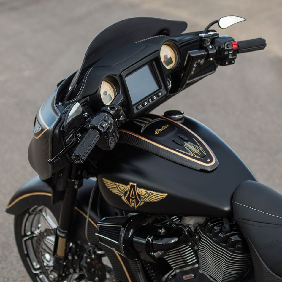 Arlen Ness I-1812 Black Modular Adjust. Handlebars w/ Nav 14-17 Indian Chieftan