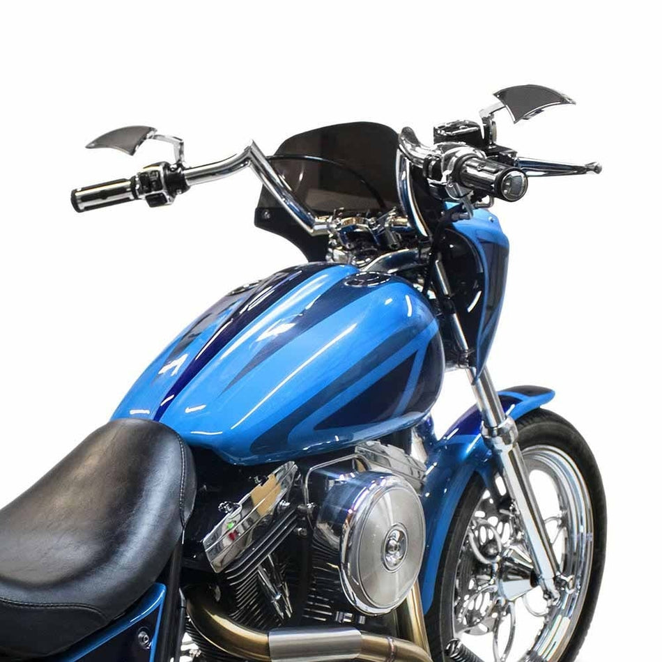 Paul Yaffe OEMMSBPW-15L-C Chrome 5" Monkey Sport Bar Pre Wired Harley FLTR 15-Up