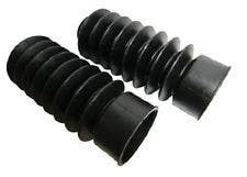 Mid USA 39MM Gator Black Rubber Fork Boot Covers for Harley Fork Legs