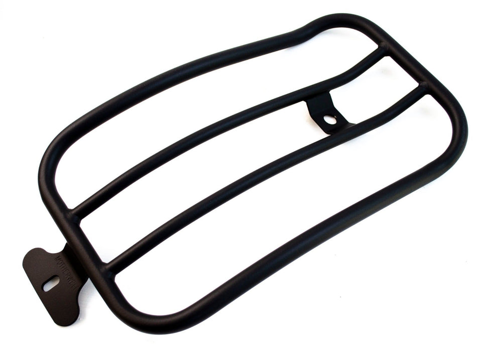 Motherwell 7" Solo Matte Black Luggage Rack 4 Harley 07-17 Softail Models