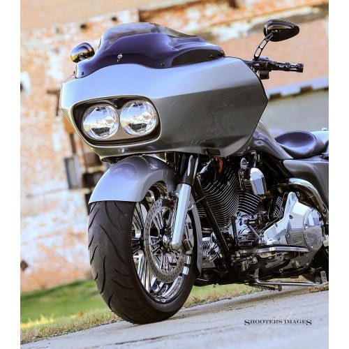 Native Custom Baggers 180/200 mm Wide Pitbull Pro Front Tire & Tree Kit for 84-13 FLH/T