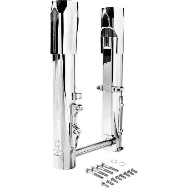 Performance Machine Chrome Lower Fork Leg Single Disc Phatour 180 Wide Tire Kit