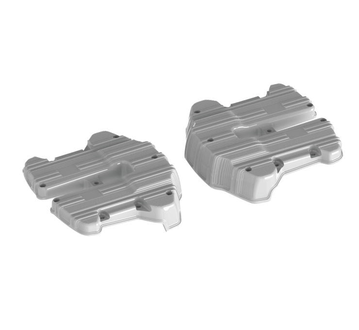 Arlen Ness 18-262 Chrome 10-Gauge Rocker Box Top Covers M8 Harley FLH/T Softail