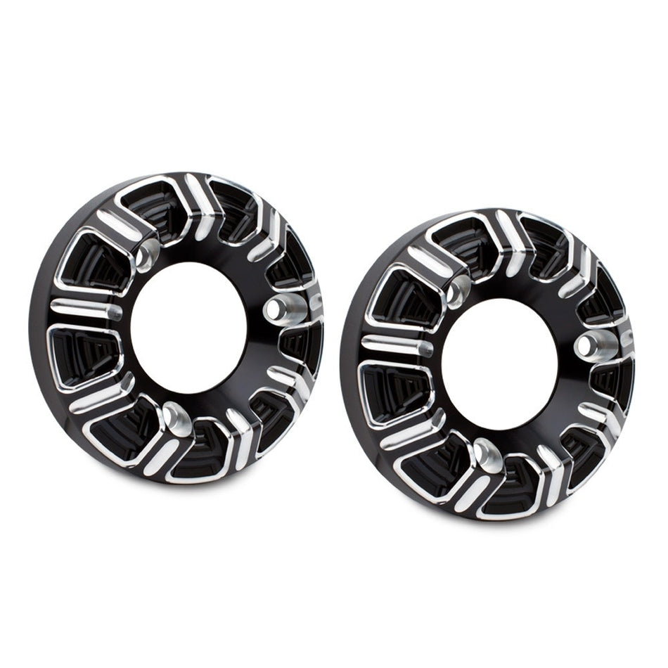 Arlen Ness I-1106 Black 10 Gauge Exhaust Muffler Tips 15-19 Indian Scout Pair