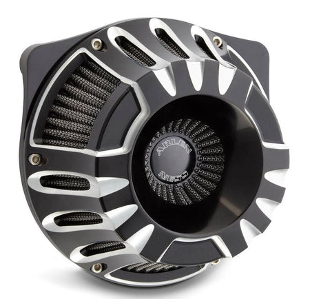 Arlen Ness Inverted Deep Cut Black Cut Stage 1 Air Cleaner Harley XL 91-16