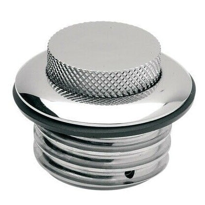 Drag Vented Chrome Pop-Up Gas Caps Harley-Davidson 1984- Early 1996