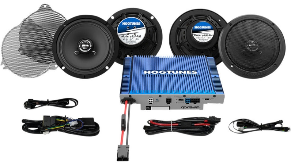 Hogtunes 300w Speaker and Amplifier Kit Harley Touring Ultra 14-Up QC ULTRA 4-RM