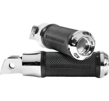 Performance Machine Chrome Driver Apex Footpegs Harley M8 Softails 18-20