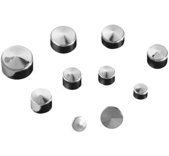 Kuryakyn 2445 Chrome Kool Kaps Motorcycle Bolt Covers 3/8" Bolt Heads