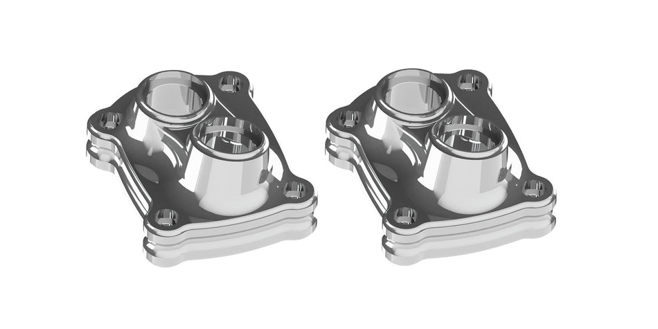 Arlen Ness 10 Gauge Chrome Lifter Block Covers for Harley 17-25 Touring Models