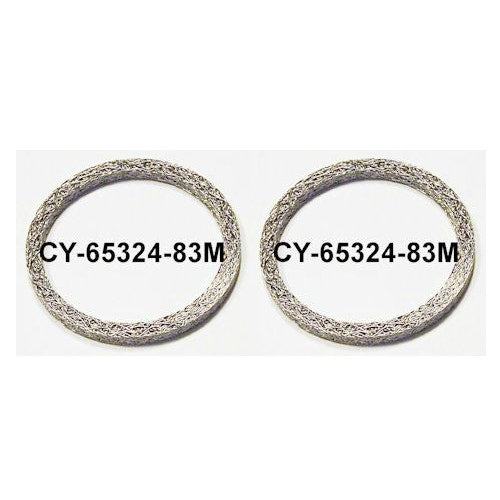 Exhaust Flat Steel Mesh Style Crush Gaskets Seals Pair Harley Twin Cam 65324-83