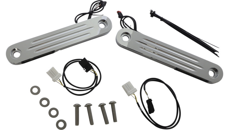 Custom Dynamics ProBeam Chrome Flush Dynamic Strips V2 Turn Signal FLH 97-13