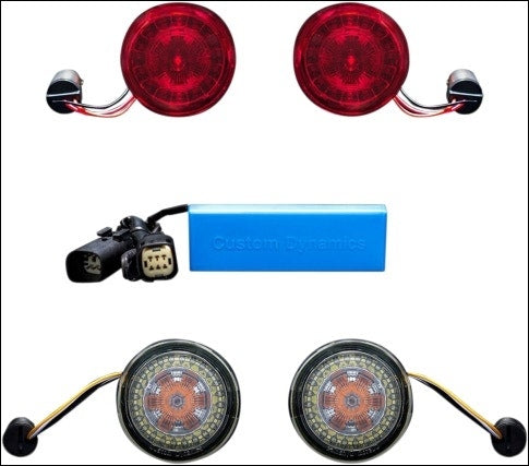 Custom Dynamics PROBEAM® Front Rear LED Turn Signal Conversion Kit FLHX FLTRX