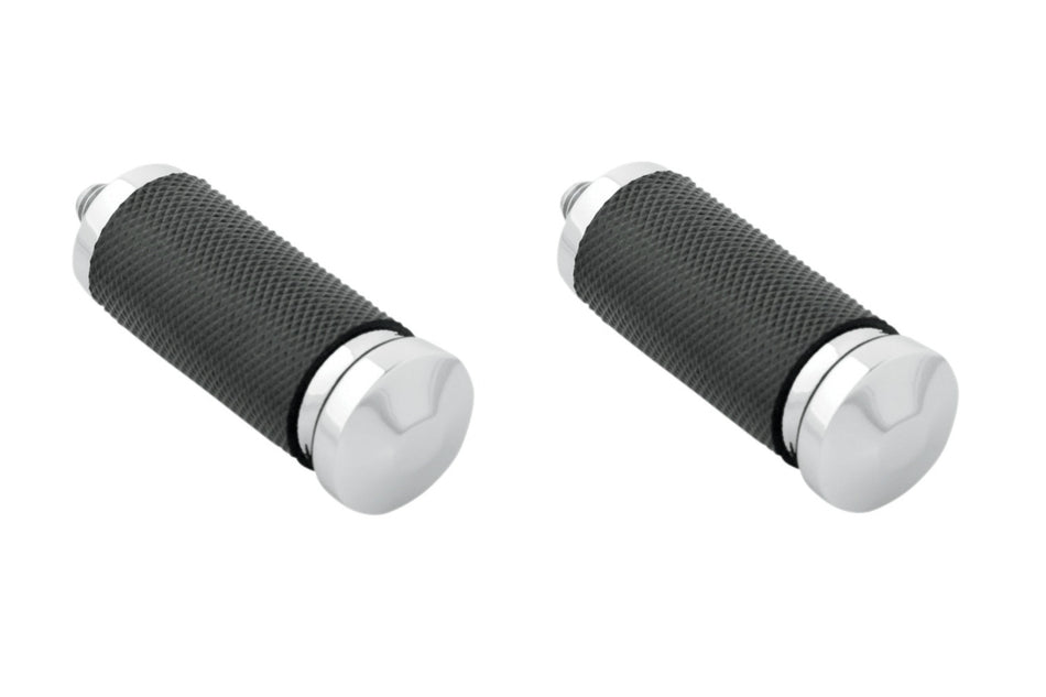 Performance Machine PM Chrome Contour Shift Pegs Pair Harley or Metric